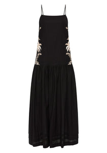 auguste - palma maxi dress - black