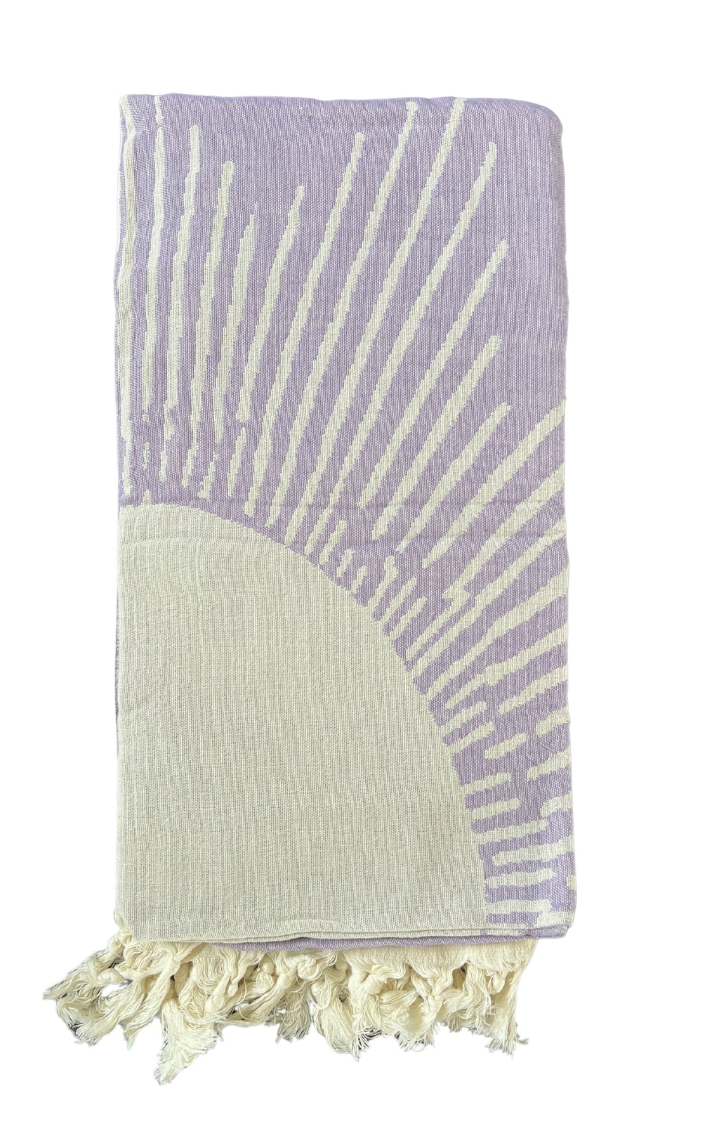 salty shadows - turkish towel - sun - purple