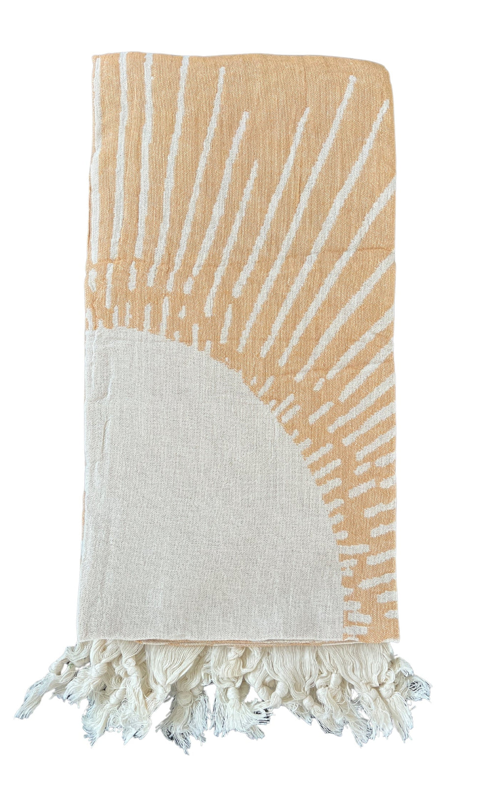 salty shadows - turkish towel sun pattern - mustard