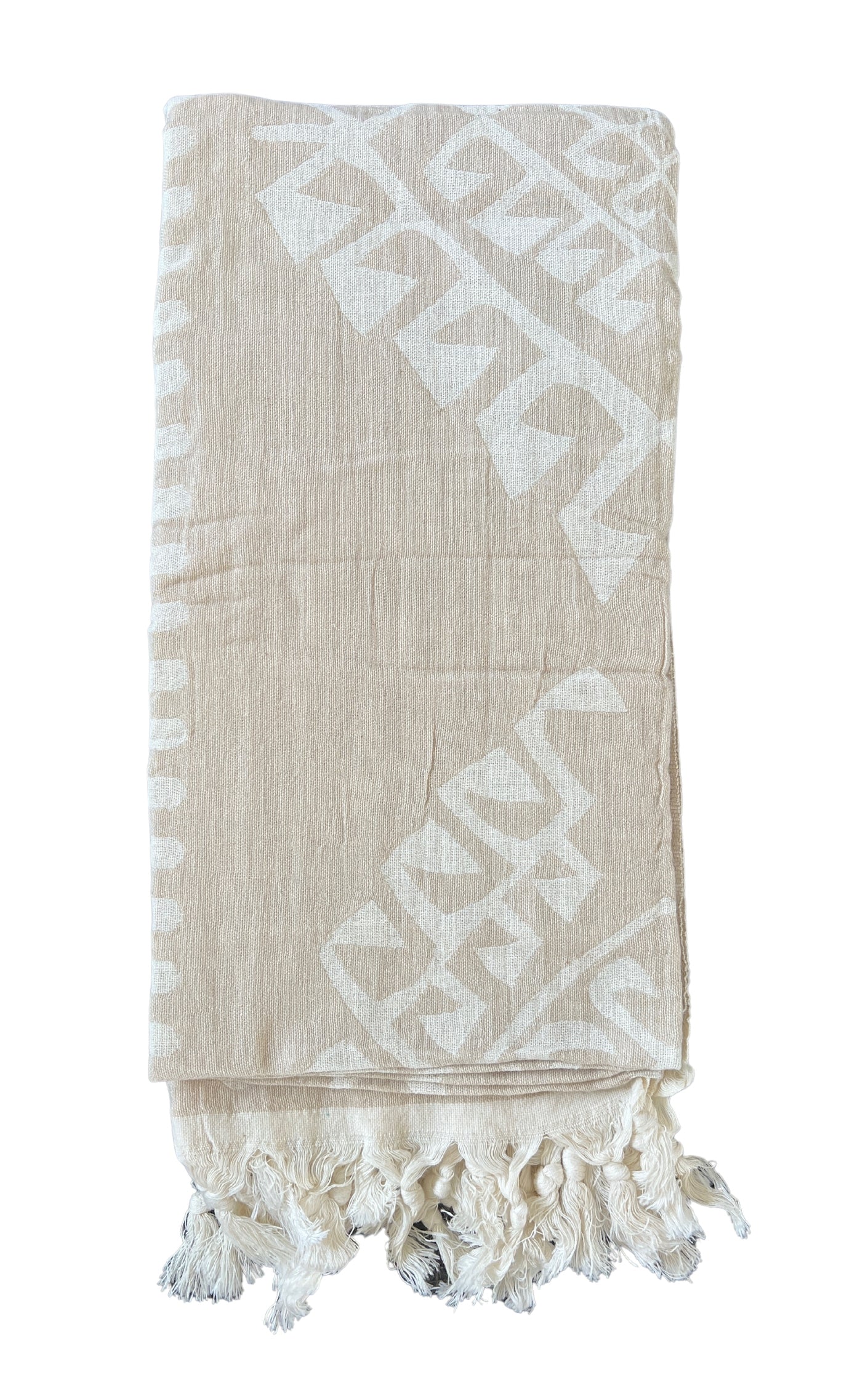 salty shadow - turkish towel aztec - sand