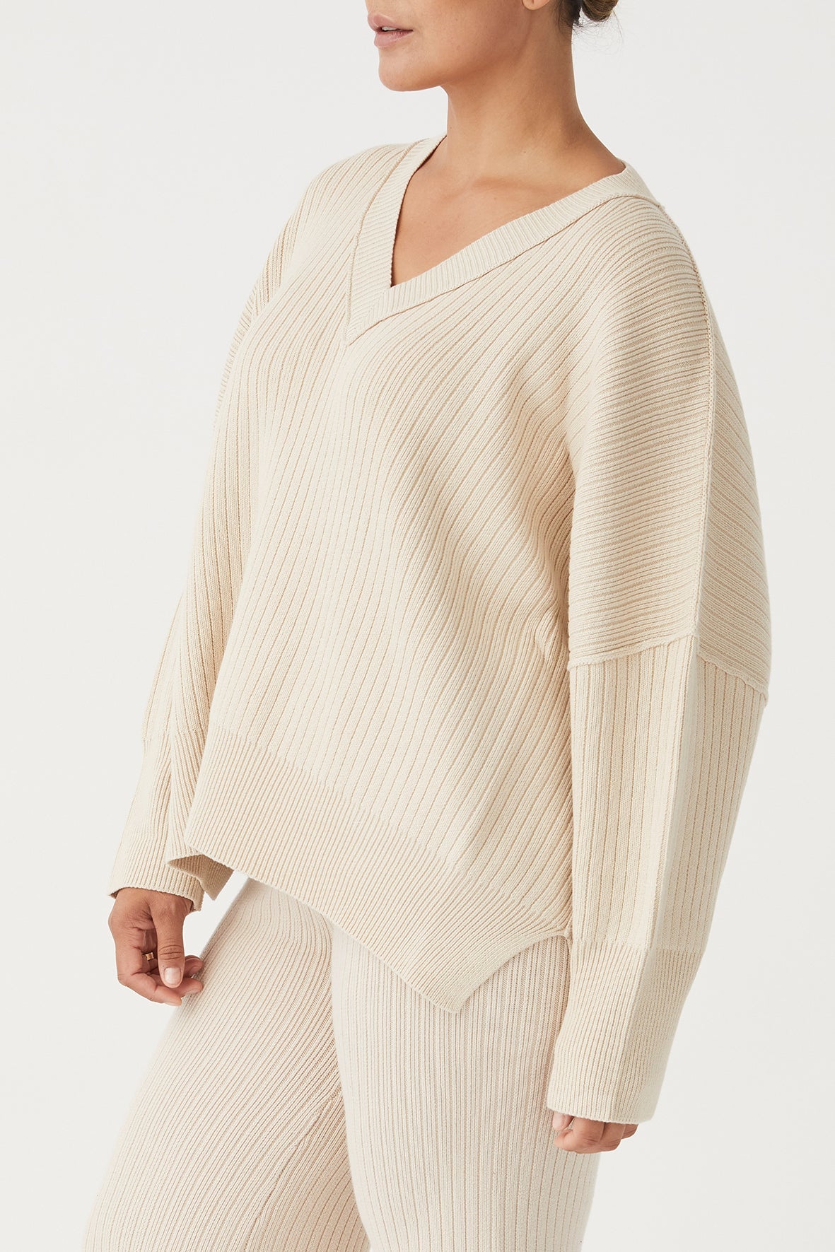 arcaa movement - vera organic knit sweater - sand