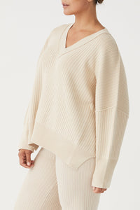 arcaa movement - vera organic knit sweater - sand