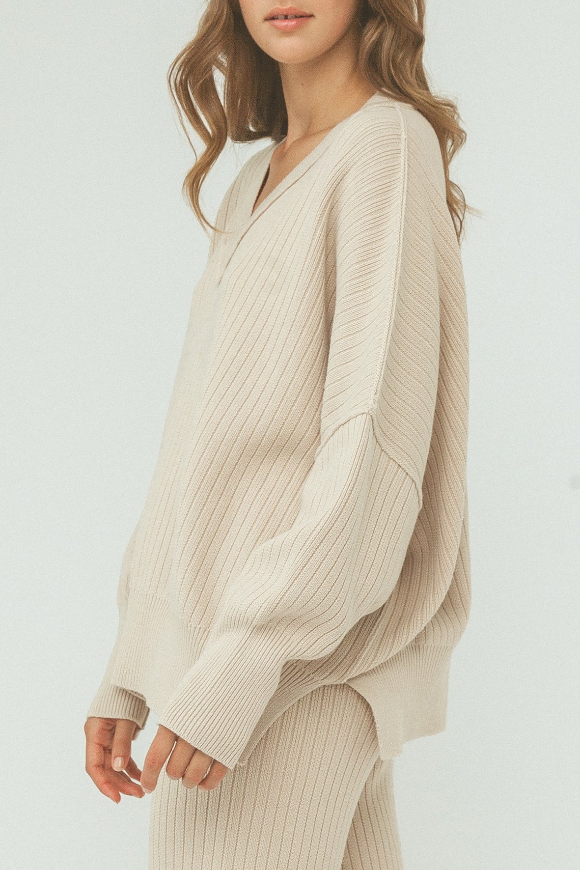 arcaa movement - vera organic knit sweater - sand