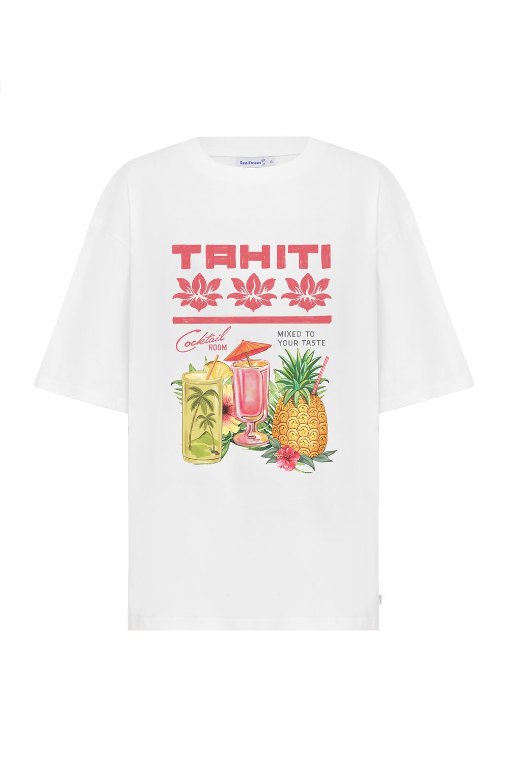 sea street - tahiti t-shirt - white