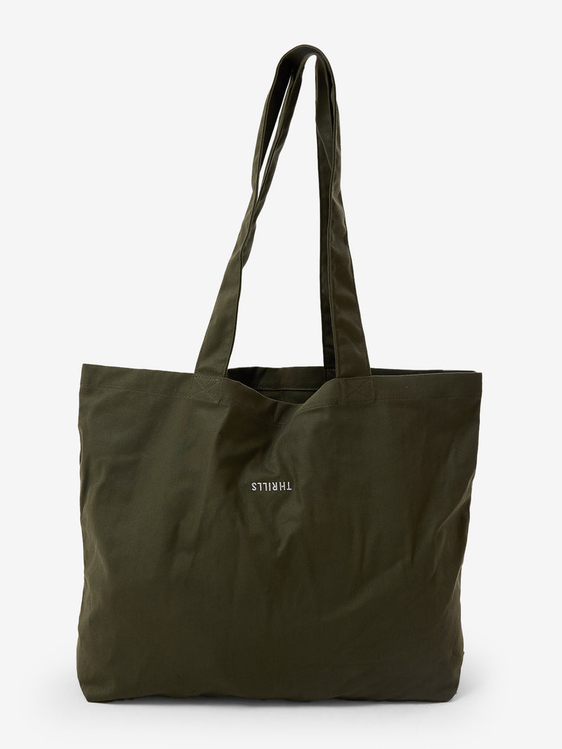 thrills - minimal herringbone tote - tarmac