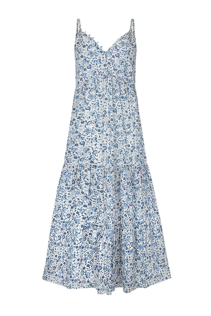 spell - sunshine bandit strappy gown - chambray