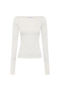 rowie the label - samantha lace top - creme