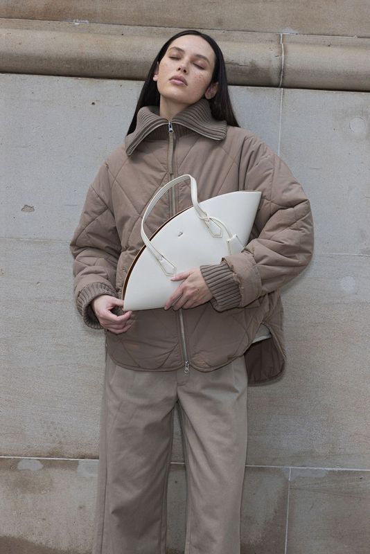 arcaa movement - reece quilted jacket - taupe