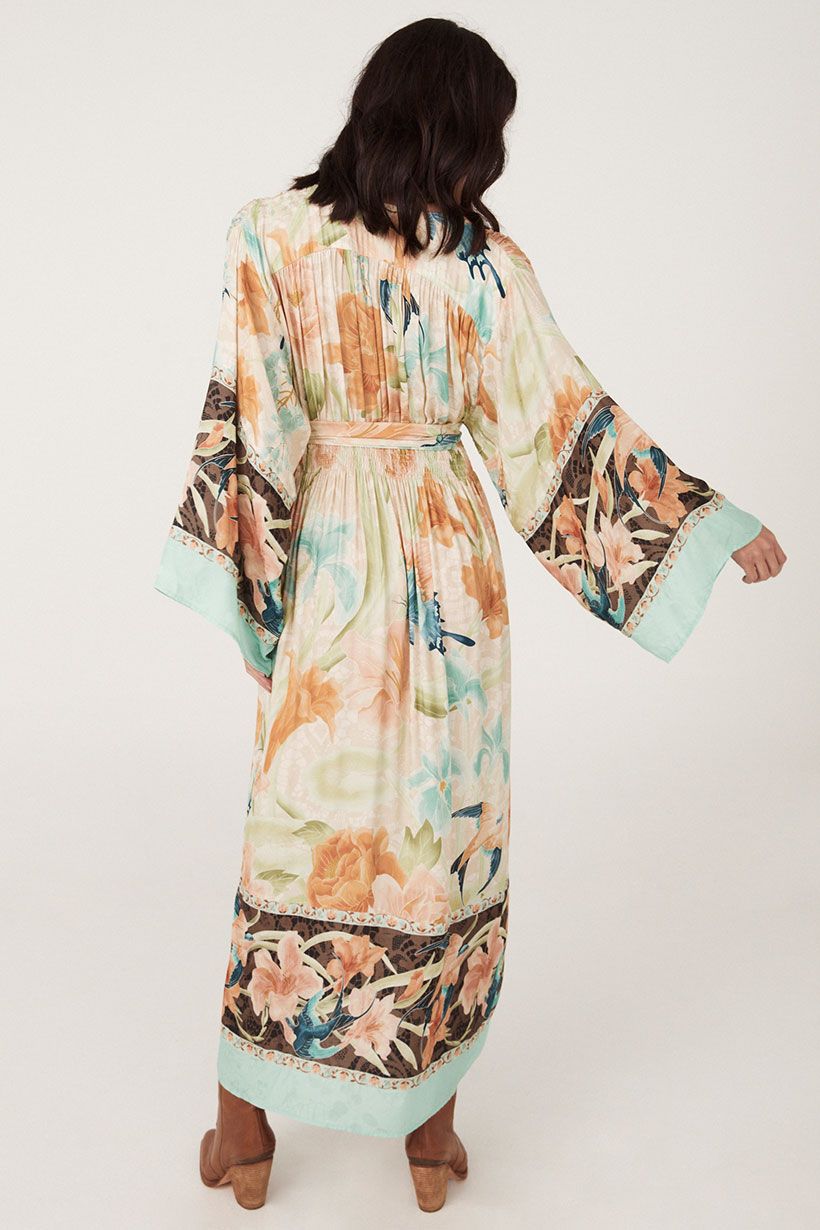 spell - painters garden gown - seafoam