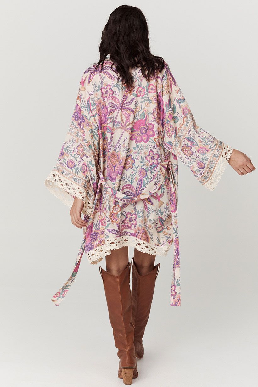 spell - mojave lily short robe - opal