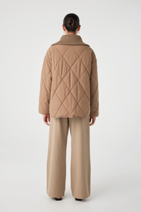 arcaa movement - reece quilted jacket - taupe