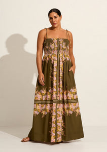 auguste - hallie maxi dress - khaki