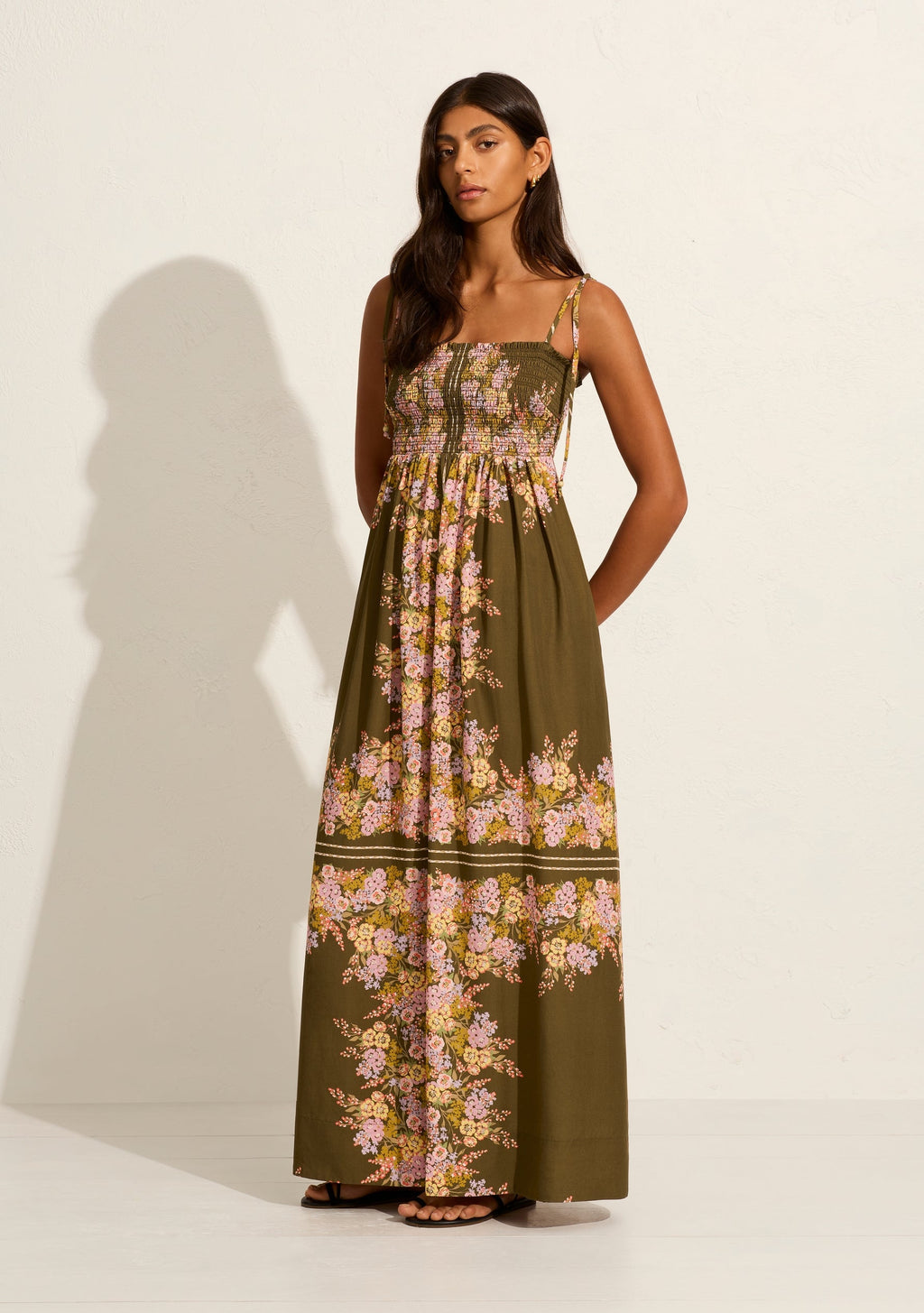 auguste - hallie maxi dress - khaki