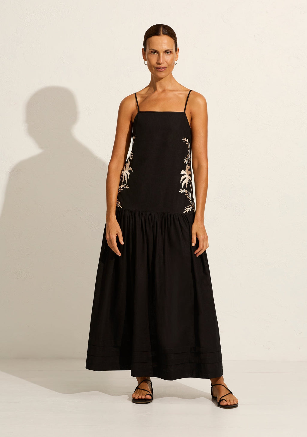 auguste - palma maxi dress - black