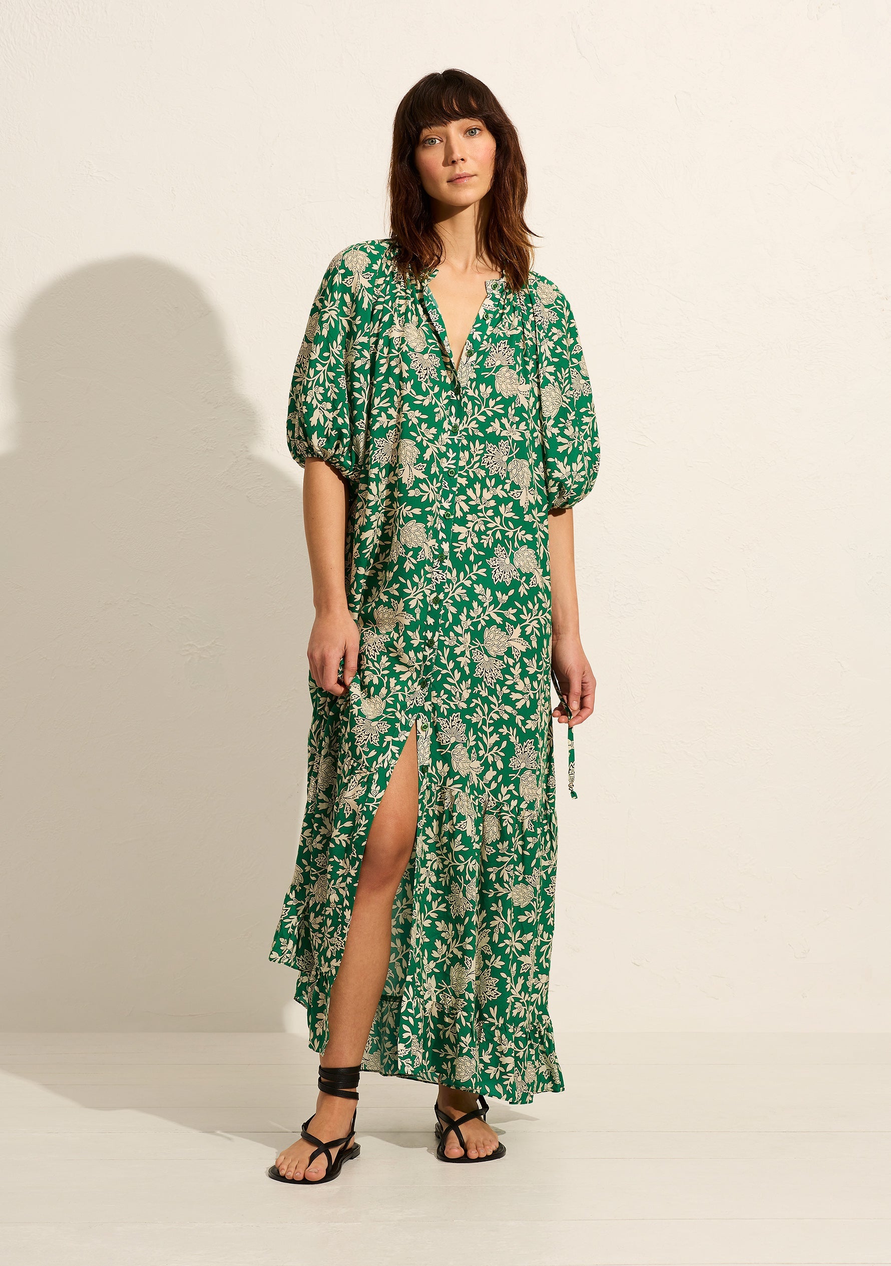 auguste - peyton maxi dress - apple green