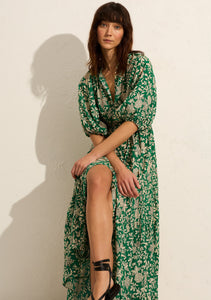 auguste - peyton maxi dress - apple green