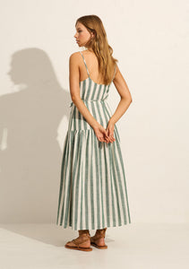 auguste - elowen maxi dress - forest green