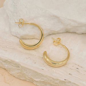by charlotte - embrace the light large hoops - gold