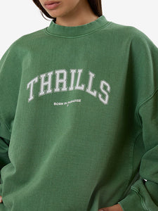 thrills - hard knocks cocoon panel crew - elm green