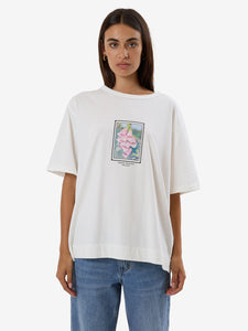 thrills - deadly belle box tee - dirty white