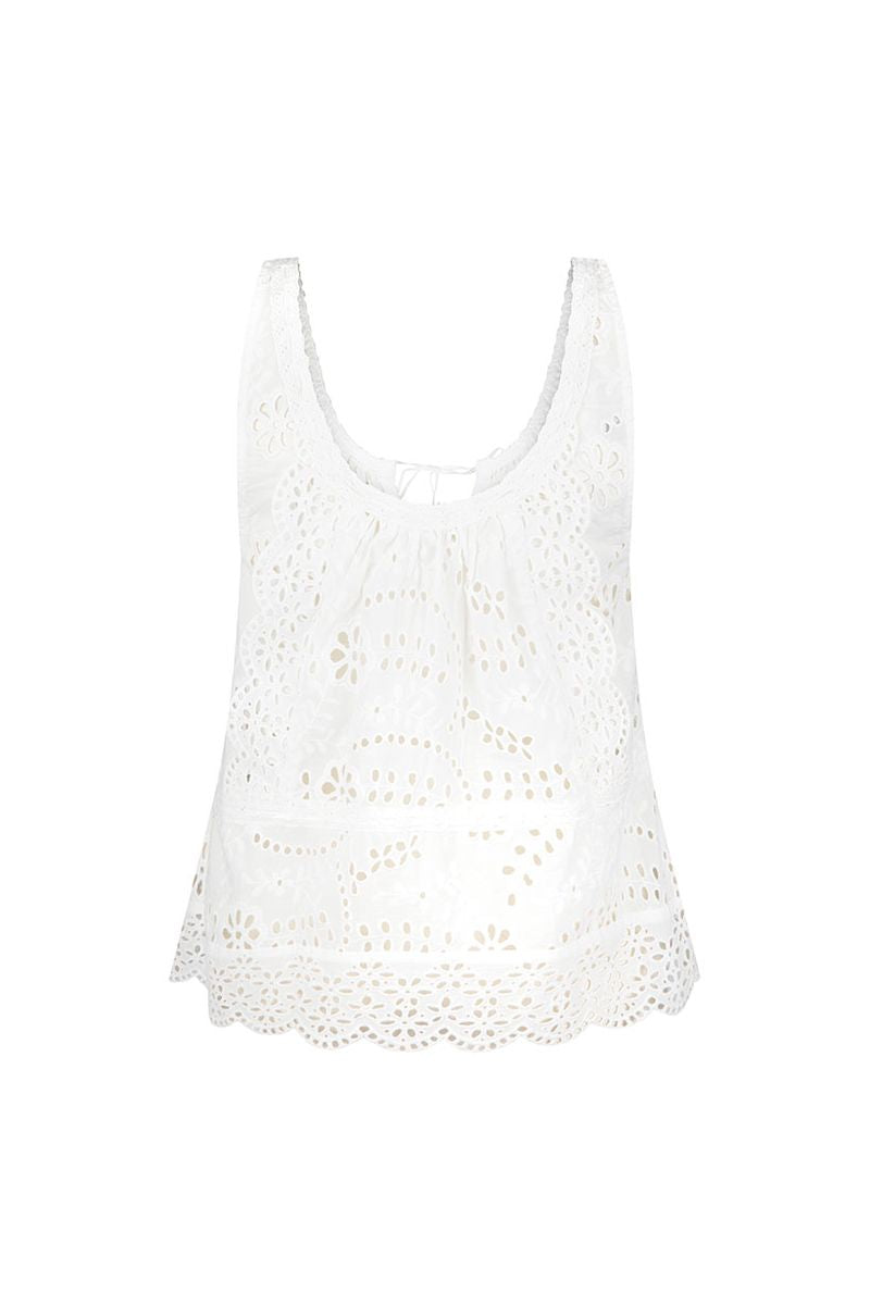spell - yaya lace cami - antique white