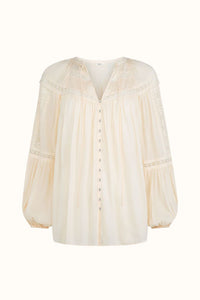 spell - teodora blouse - white smoke