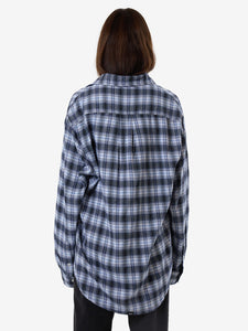 thrills -friendly service flannel shirt - iceberg