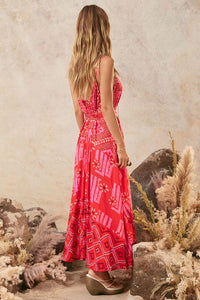 spell - libertine strappy maxi dress - cayenne
