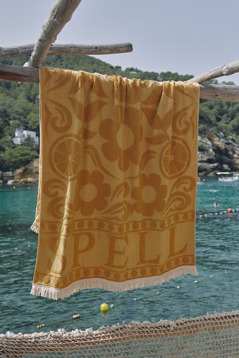 spell - pomelia towel - mustard
