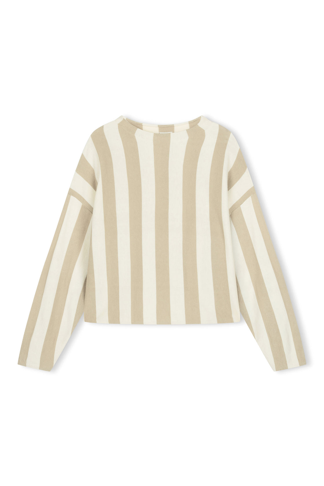 zulu & zephyr - stripe knit jumper - natural