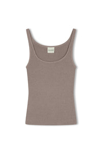 zulu & zephyr - rib knit tank - pewter