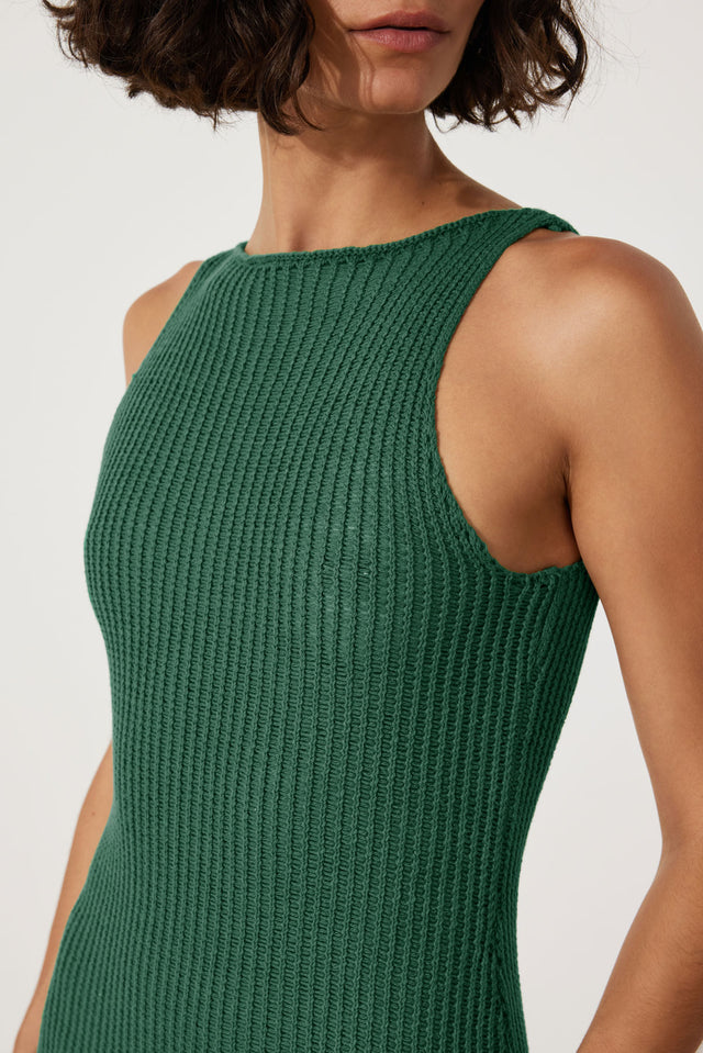 zulu & zephyr - emerald crochet dress