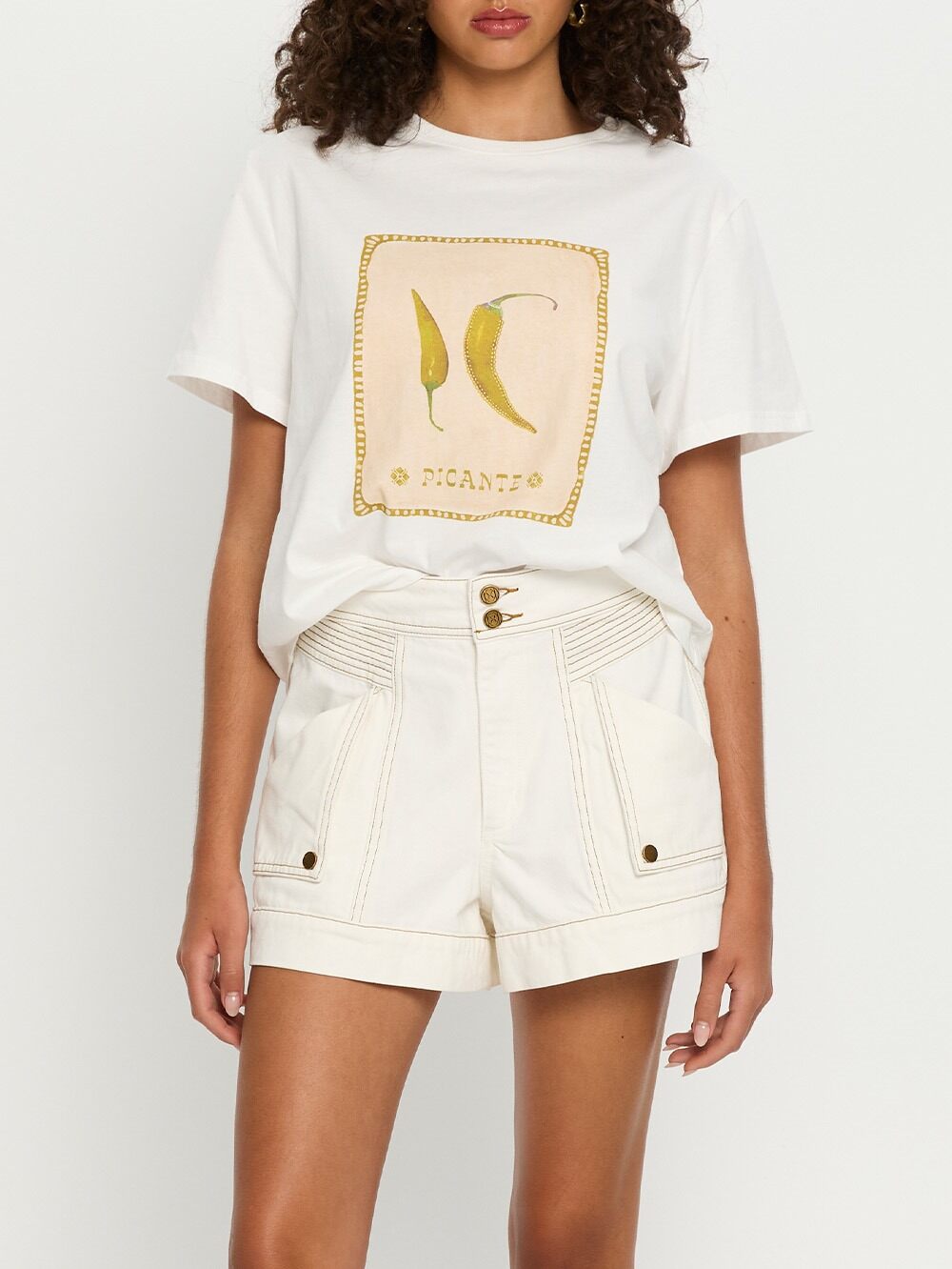 kivari - paloma short - white