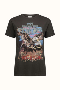 spell - elysian biker tee - charcoal