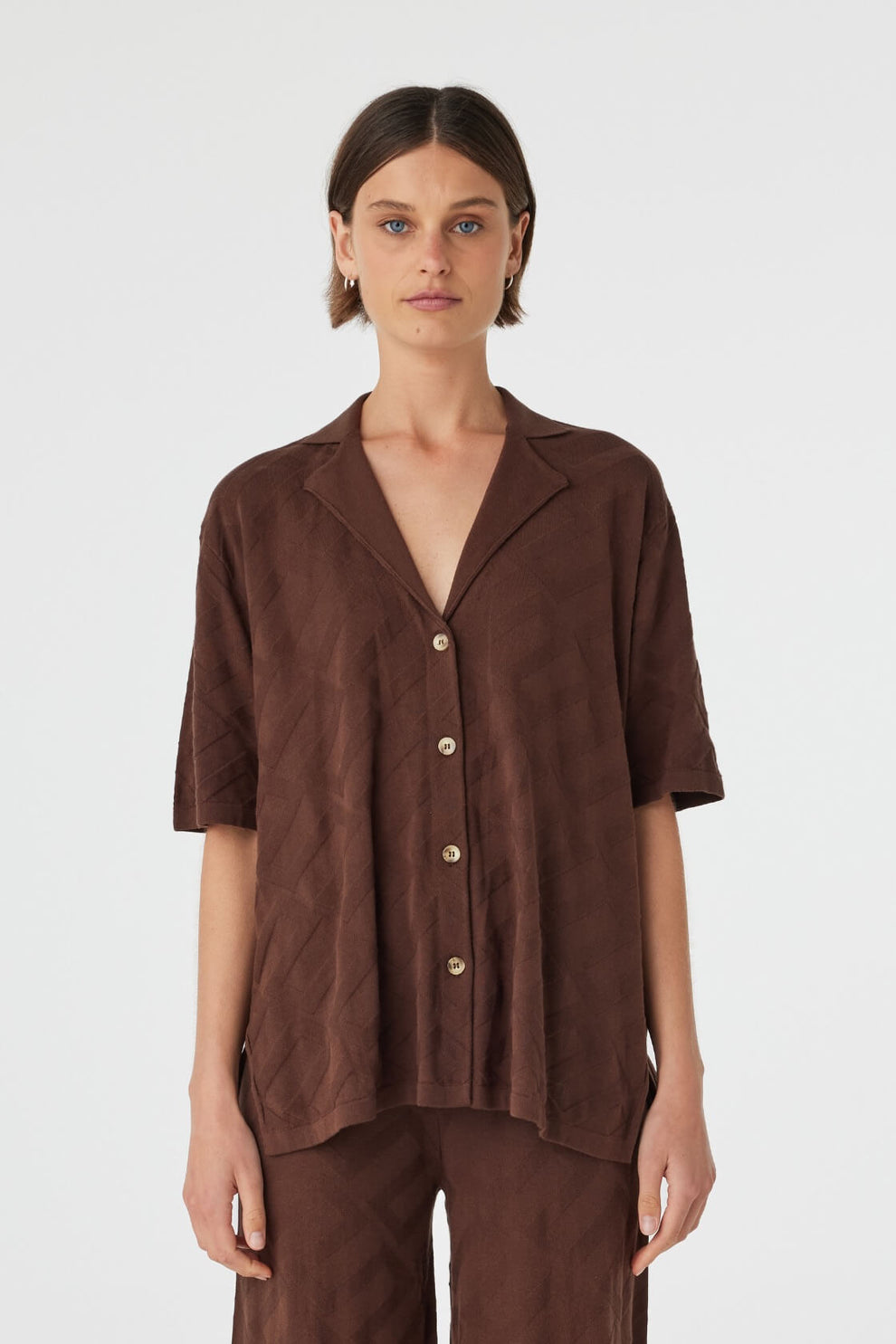 arcaa movement - aria shirt - espresso