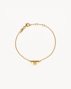 by charlotte - lotus bracelet - gold