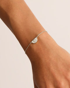 by charlotte - lotus bracelet - silver