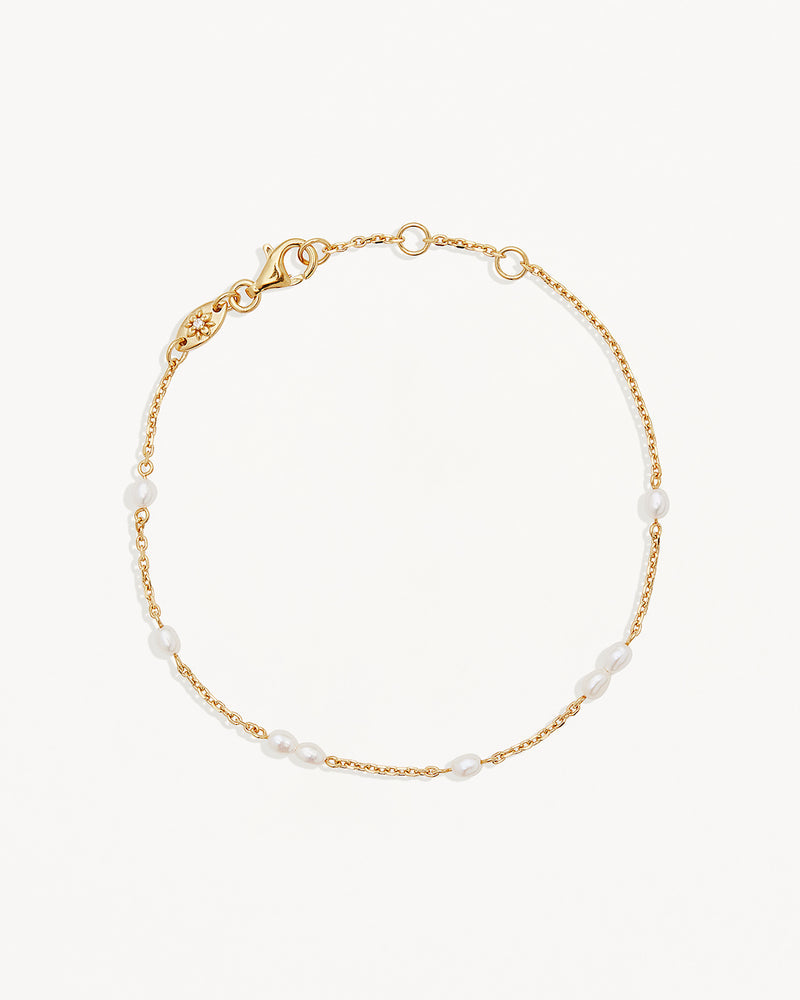 by charlotte - serene dreams pearl bracelet - gold