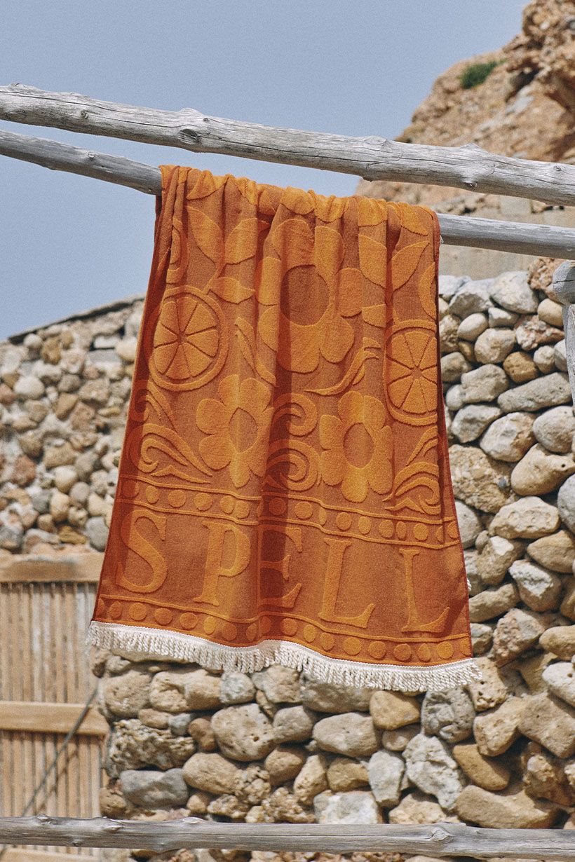 spell - pomelia towel - retro sun