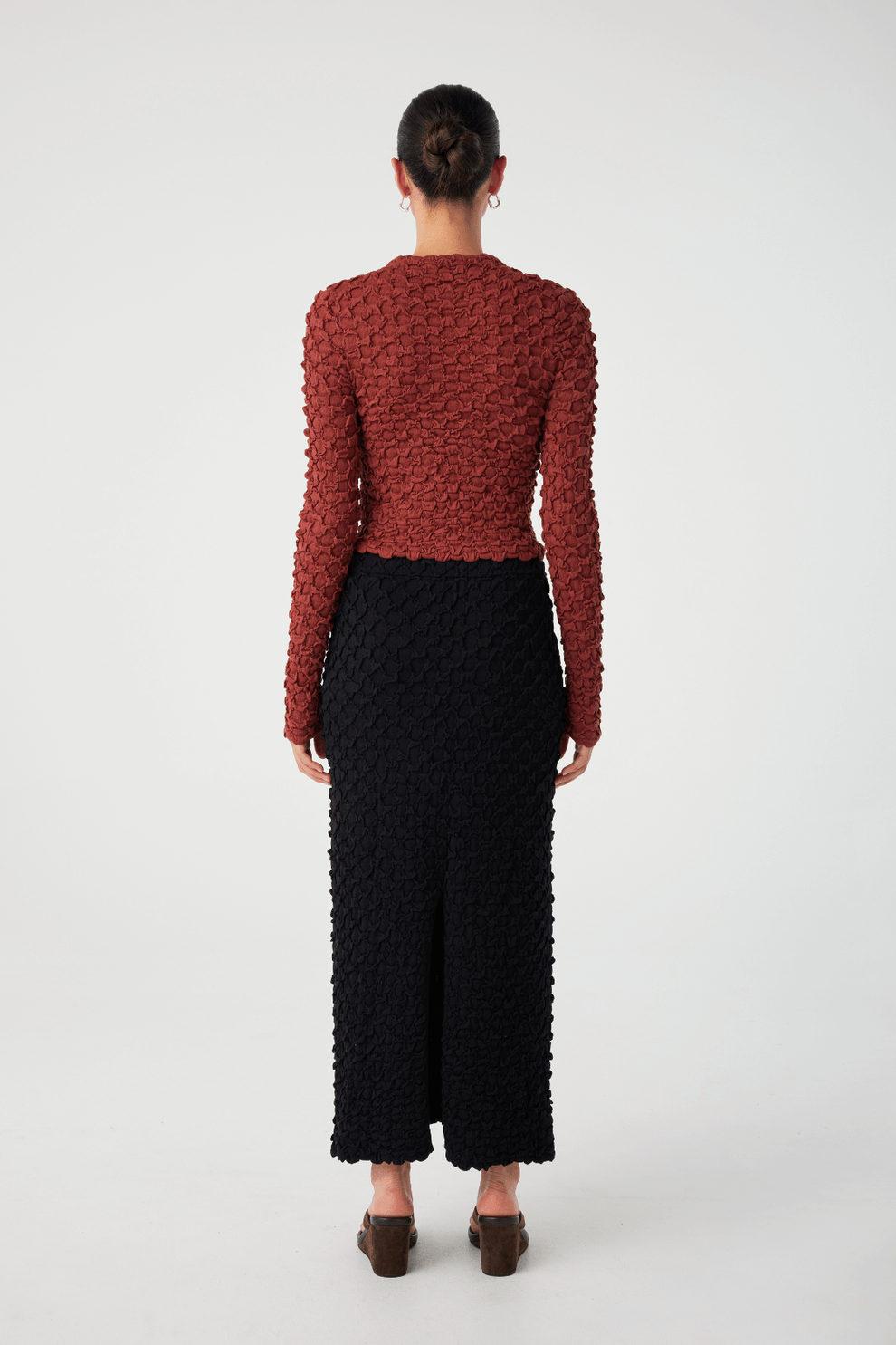 arcaa movement - suvi high neck top - half red