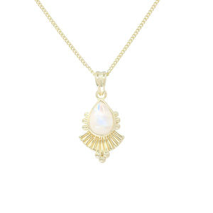 tonimay - cleopatra gold moonstone pendant