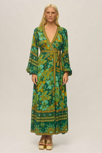 nine lives bazaar - allure maxi dress - emerald