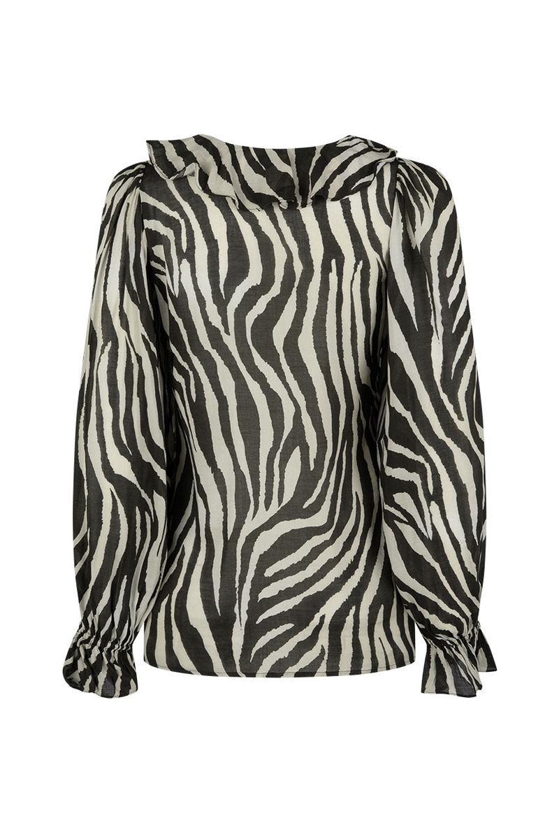 spell - zevra blouse - washed charcoal