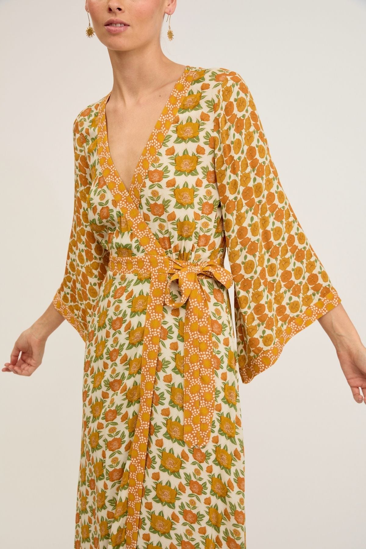 nine lives bazaar - talulah maxi dress - butterscotch