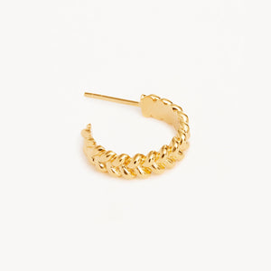by charlotte - intertwined large hoops - gold