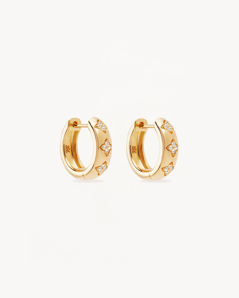 by charlotte - bloom with you lotus hoops - gold