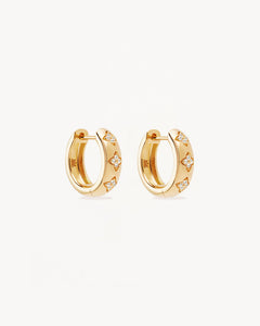 by charlotte - bloom with you lotus hoops - gold