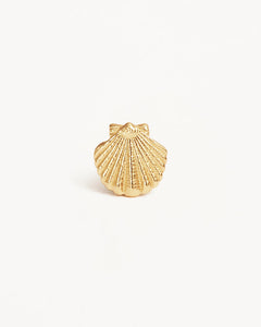 by charlotte - by the shore shell stud earrings - gold