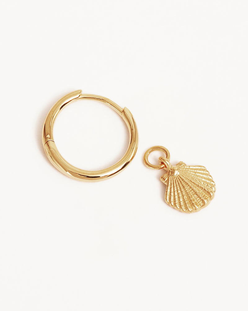 by charlotte - by the shore shell hoops - gold