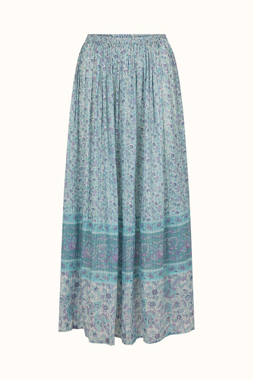 spell - little bird maxi skirt - sky